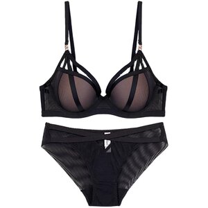 
Victoria Dobert black sexy underwear for women with small breasts gathered and sagged breasts to prevent sagging bra set