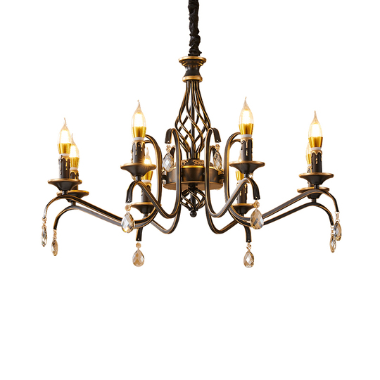 6灯 アメリカンレトロアイアンシャンデリア - Yue yiqing