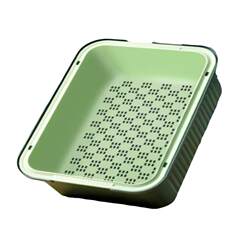 Double layer drain basket rectangular sink vegetable fruit plate