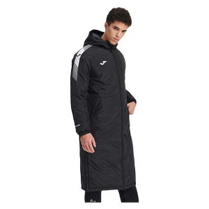 Joma Homer long cotton jacket autumn and winter new men's thickened windproof heating windbreaker hooded sweatskin jacket