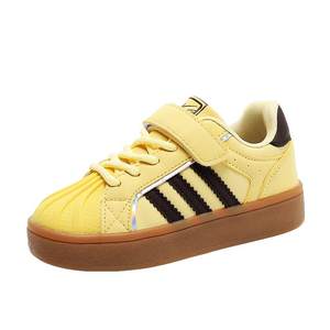 
Double Star Boys Shoes Autumn 2025 New Medium Large Children Girls Sneakers Boys Velcro Shell Headboard Shoes