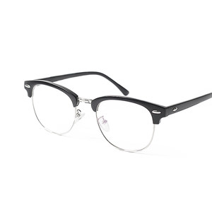 Retro metal half frame trendy glasses frame for men and women's fashionable large frame tortoiseshell colored glasses, Japanese can be paired with myopia lenses