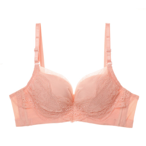 [Rose Cup] Lace sexy lingerie for women in summer thin girl gathered side bra women gathered bra