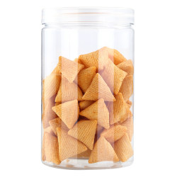 Grain storage flower tea packaging bottle plastic jar with lid