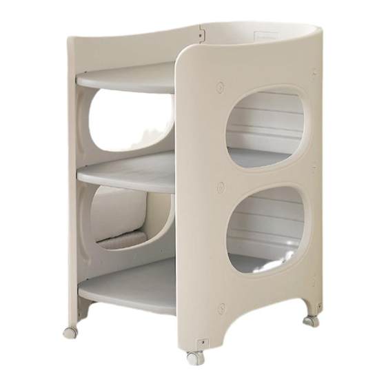 
Baby Diaper Table Multi-functional Moving Baby Care Table Storage Rack Newborn Diaper Bath Bathing Crib