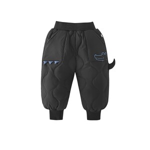 
Boys down pants, children's winter clothes, fashionable antibacterial children's thickened warm cotton pants, trendy 2025 baby winter pants
