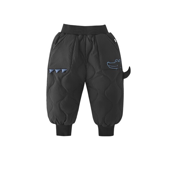 
Boys down pants, children's winter clothes, fashionable antibacterial children's thickened warm cotton pants, trendy 2025 baby winter pants