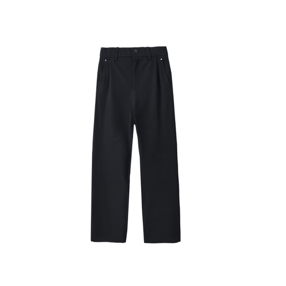 
WAOOO 2026 New Pants Men's Black Suit Pants Versatile Casual Loose Straight Drape Suit Pants Summer Style