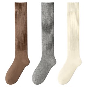 
Nido Bear spring and autumn cotton socks pile socks for women autumn and winter socks mid-length stocking sets boneless calf socks half-leg socks with boots