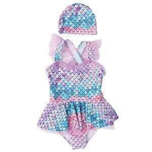 
IVY HOUSE Ivy Girls Summer One-piece Swimsuit Little Princess Fantasy Mermaid Children's Swimsuit