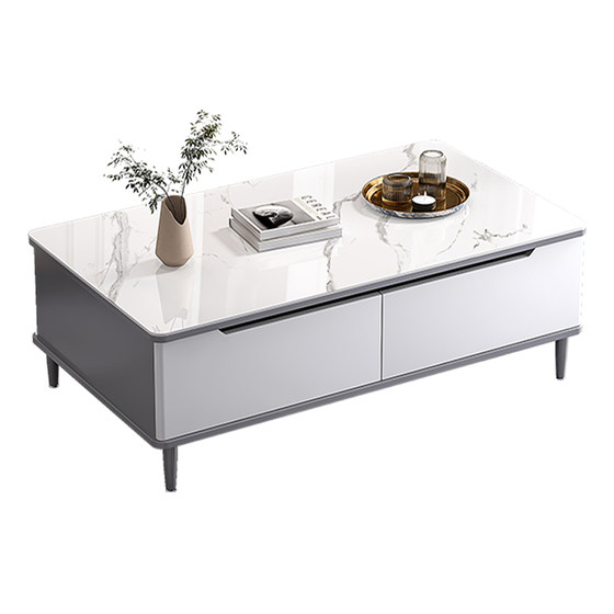 
Slate coffee table living room household small apartment 2026 new light luxury high-end solid wood coffee table table TV cabinet combination
