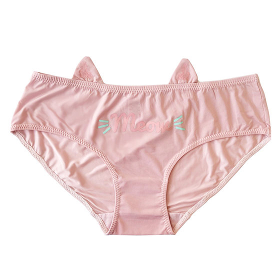 3 Free 1 day is cute, comfortable, sweet ice, letters, rabbit ears, panties, low -waist cotton stall triangle students
