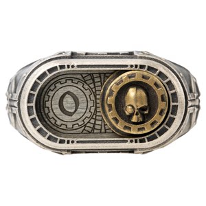 
Starforged Star Forged Warhammer 40K peripheral God of All Machines Seal Ring Mechanicus Ring spot