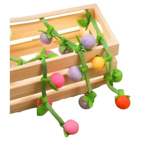 
Telescopic Spring Tomato Funny Stick Cat Toy Self-Happiness and Boredom Relief Artifact Cat Mint Kittens and Young Cats Consume Physical Energy