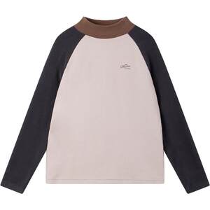 
MUCMUKN [soft velvet anti-static] contrasting color raglan sleeve bottoming shirt mountain style long-sleeved T-shirt tops for boys and girls