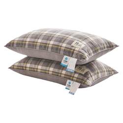 Jialiya cotton and feather velvet pillows, a pair of pillow cores