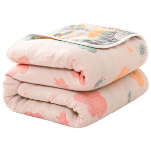 
Gold Class A pure cotton towel quilt for children six-layer gauze blanket 100 cotton sofa blanket 2025 new style blanket