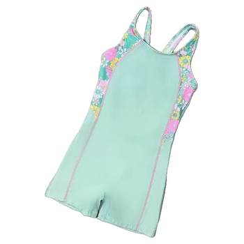 Girl's vest flat -angle conjoined sports swimsuit swimsuit
