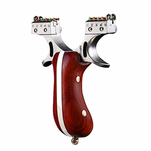 
Solid wood Chailong genuine slingshot for adults, stainless steel, high power, quick flattening, leather competitive outdoor recurve bow