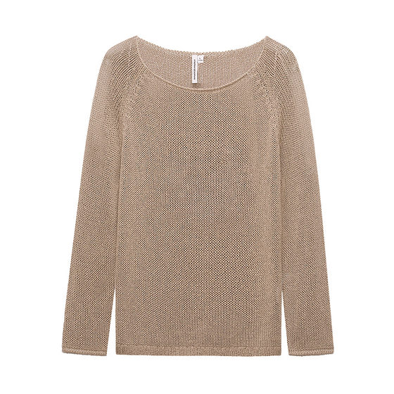 
Metersbonwe Cardigan Women's 2026 Spring New Lazy Hollow Jacket Solid Color Round Neck Long Sleeve Sweater