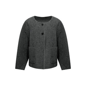 
NAZ large size 100 wool temperament short woolen coat fat mm high-end slim fashion coat winter