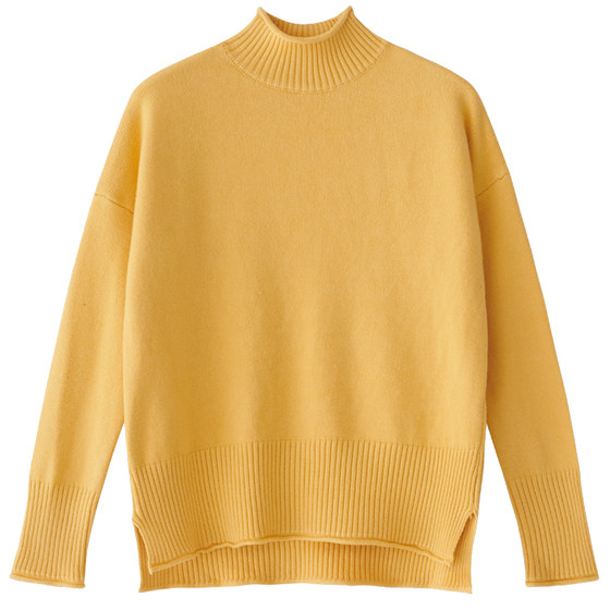 
2024 autumn and winter new half-turtleneck sweater for women in autumn and winter loose short knitted base shirt versatile underwear top