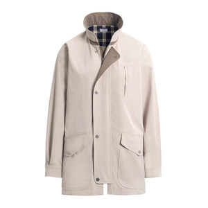 
Sansho vintage retro crisp VTG stitching contrasting color hunting jacket anti-wrinkle environmentally friendly fabric short windbreaker