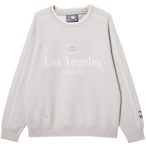 
[NBA Joint Lakers] Jack Jones Men's Spring Sweater Knitted Top Solid Color Loose Casual