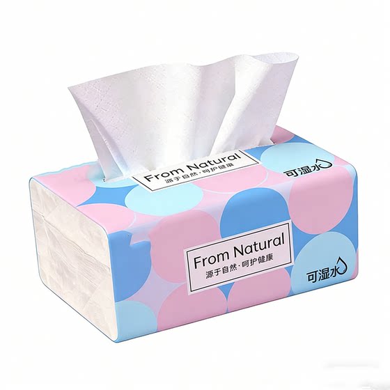 
Household household tissue paper suitable for mothers and babies, flexible facial tissue, paper towel, soft and thick, soft and thick hand towel, wettable