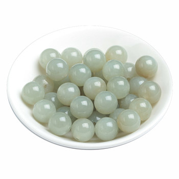 Natural Xinjiang Hetian Yuqing Baiyu Sanzhu Bracelet
