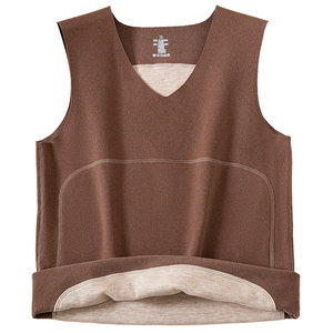 Deye -warm vest, male plus velvet thickened plus fertilizer, increases the size of cashmere silk, shoulder, shoulder, shoulder, shoulder, shoulder -shoulder vest
