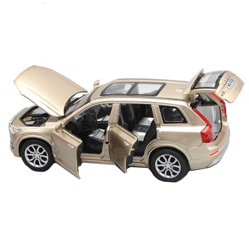Six-door Volvo sound and light pull-back gift car model