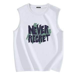 
NN Zhenweis vest men's trendy handsome pure cotton loose casual sleeveless T-shirt for boys sports fitness hives