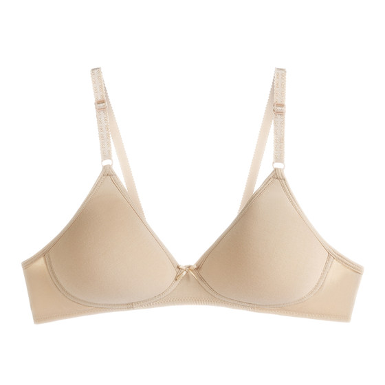 AB underwear Girl Student During the Development During the Development, the bras of the bras of Modal pure cotton cotton small breast gathered no steel rim comfortable bra
