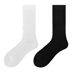 
5 pairs of Zoyin socks, men's business socks, summer thin mid-calf socks, cotton sweat-absorbent suit socks, deodorant black mid-length socks