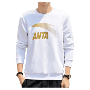 安踏卫衣男新款官网旗舰店2025秋冬季休闲长袖加绒上衣外套运动服