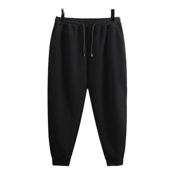 Autumn and winter plus thickened specific body plus fertilizer increase yard 12xl loose casual cotton trousers bouquet straight tube sneakers