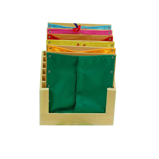 
Montessori teaching aids kindergarten daily life area wooden rivet style clothing large button zipper belt braided frame