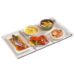 Chigo Foldable Warming Chopping Board, Household Meal Insulation Board, Heated Chopping Board, Warm Dish, Multi-functional Artifact Dining Table Mat
