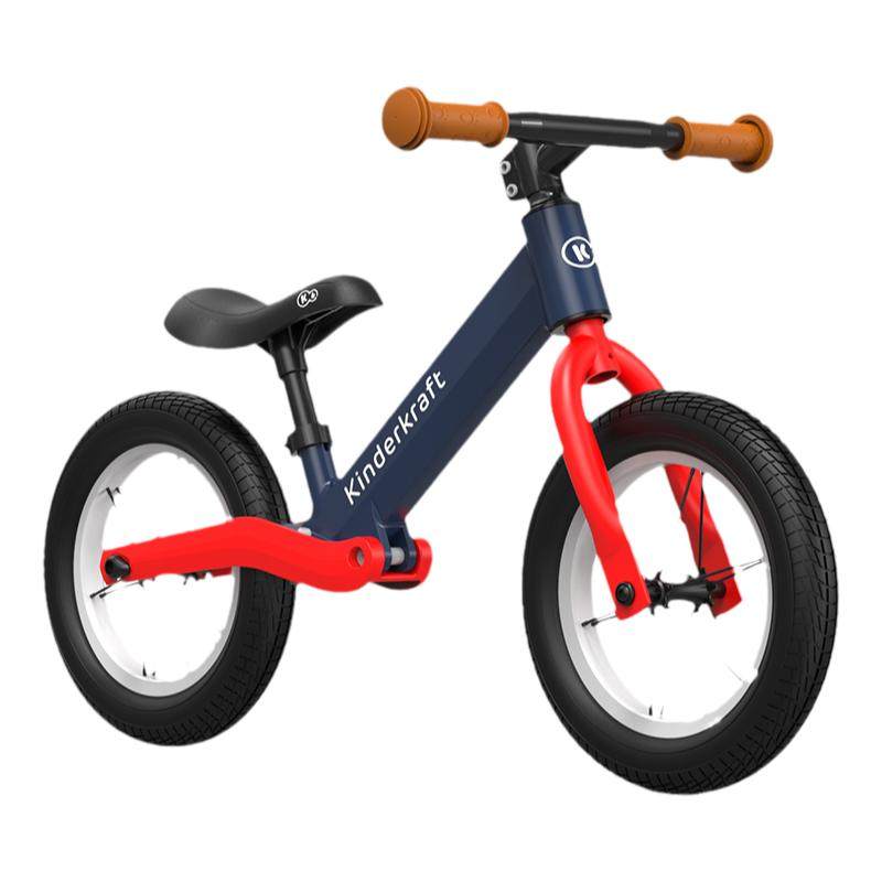 Bicicleta Sin Pedales KikkaBoo Magnus De Fibra De Vidrio Ligera Para Niños De 3 A 6 Años – Asiento Ajustable Y Ruedas PU