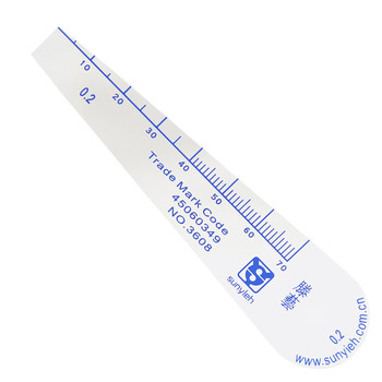 
Plastic feeler gauges can be ordered in any thickness