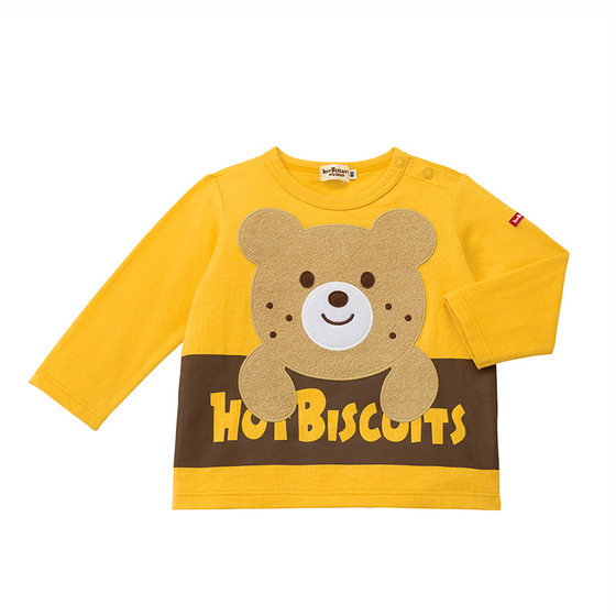 
MIKIHOUSE boys and girls long-sleeved T-shirt autumn tops children's bottoming shirt baby cute cartoon children's clothing new style