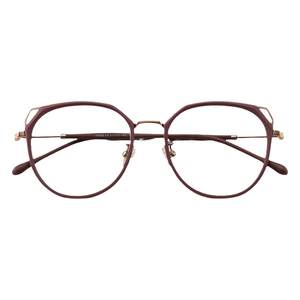 Cat Ear Glasses Frame Female Korean Edition Tide Face Retro Mirror Frame Large Frame Slimous Anti -Allergic purple glasses rack
