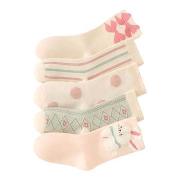 Mianqi bear cute cotton socks autumn elastic socks that don't tighten the feet