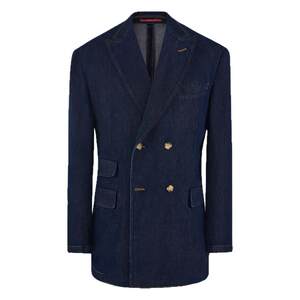 [Lyocell Denim] CULTUM Spring and Summer Washed Denim Men's Suit Jacket Unstructured Premium Thin Suit