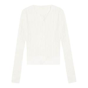 
MULVAN [30% off in stock] Twist sweater cardigan for women slim fit versatile knitted sweater with short top