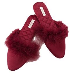 Noirtease Ostrich Feather Baotou Slippers Multicolor Fashionable And Versatile Flat Shoes Women's Shoes