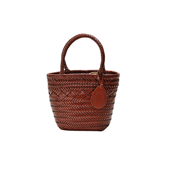 
ARJOMORY new hand-woven bucket bag 2026 summer popular woven bag high-end portable shoulder bag