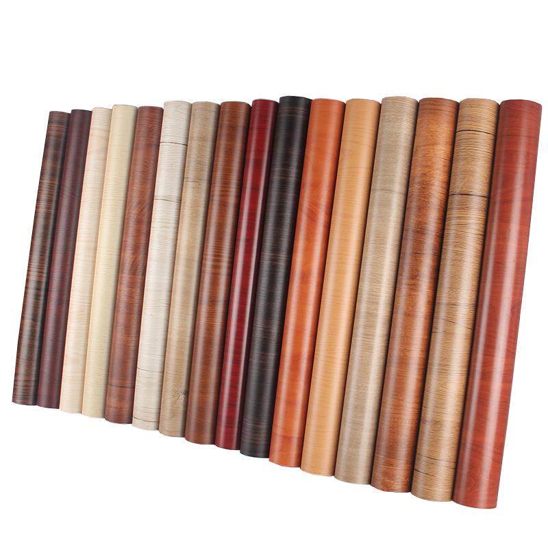 Wood Grain Door Sticker - Self-Adhesive PVC Decal