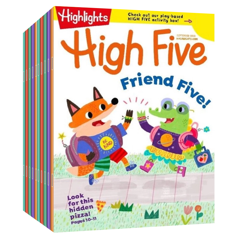 英語雑誌　High Five! 12冊セット(2022年) 美国原版【单期/订购】Highlights High Five 2025年杂志订阅英文
